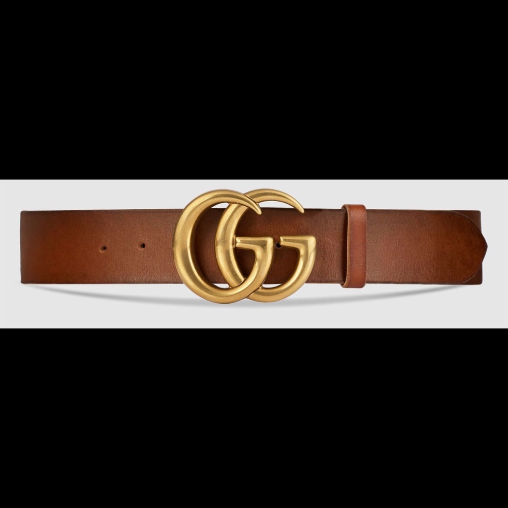 Authentic Gucci brown leather belt